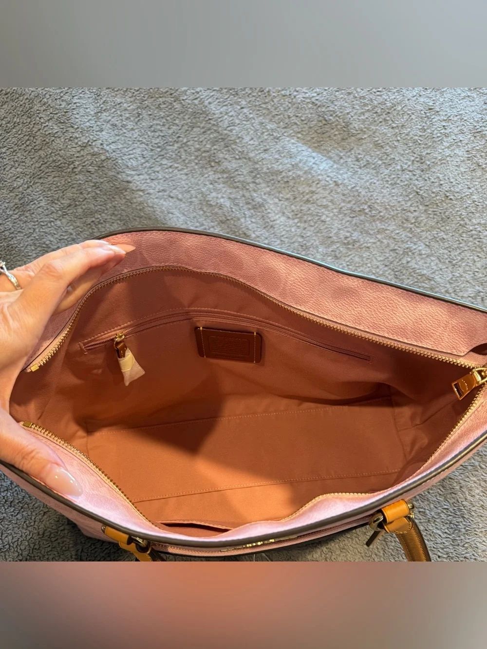 Coach Powder Pink Station Tote Bag In Signature Canvas - New with tags